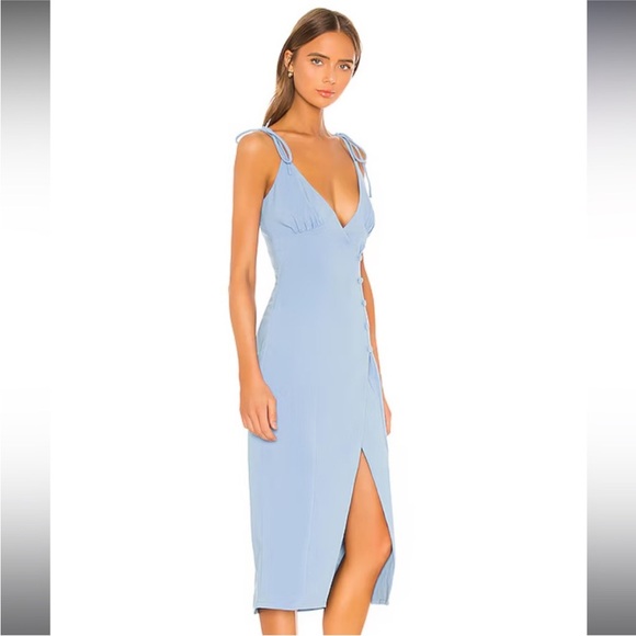 Camila Coelho Light Blue Midi Dress - Picture 2 of 3